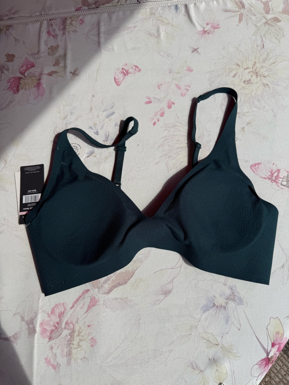 Danskin Seamless T-Shirt Bra in Deep Teal Green